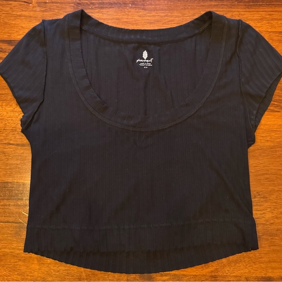 Free People FP Movement Blissed Out Baby Rib T-Shirt - Picture 2 of 5